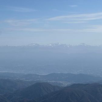 南アルプス　こちらも昨年良く登ったけど、位置関係が良く分からず、後で調べると赤石岳や聖岳方面かな🤔