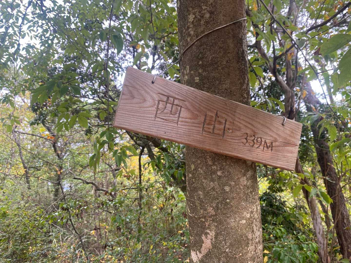鳩吹山遊歩道真禅寺入口-鳩吹山-両見山-西山登山口 周回コースの写真