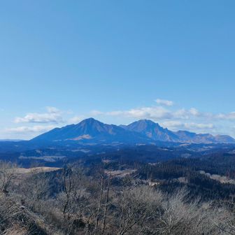 ねこさんフロントの阿蘇五岳