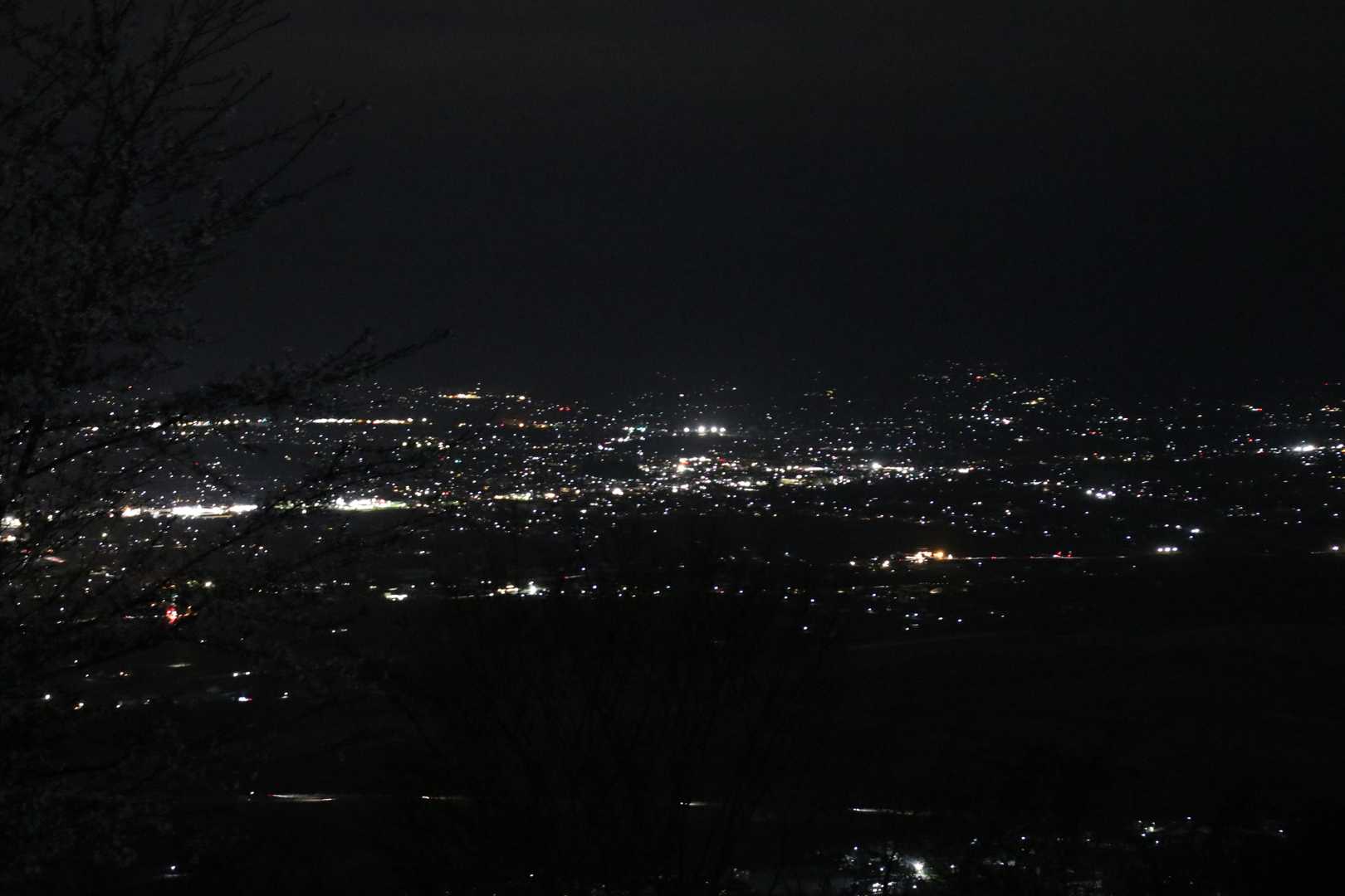 松本の夜景一望できます。