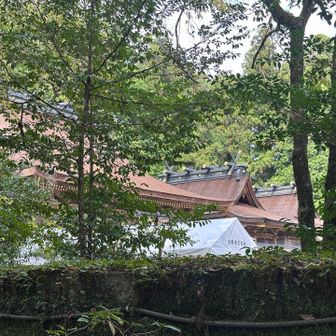 熊野本宮大社の裏側