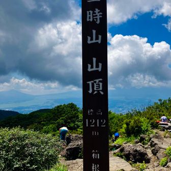 暑すぎて登頂時はあまり記憶ない…