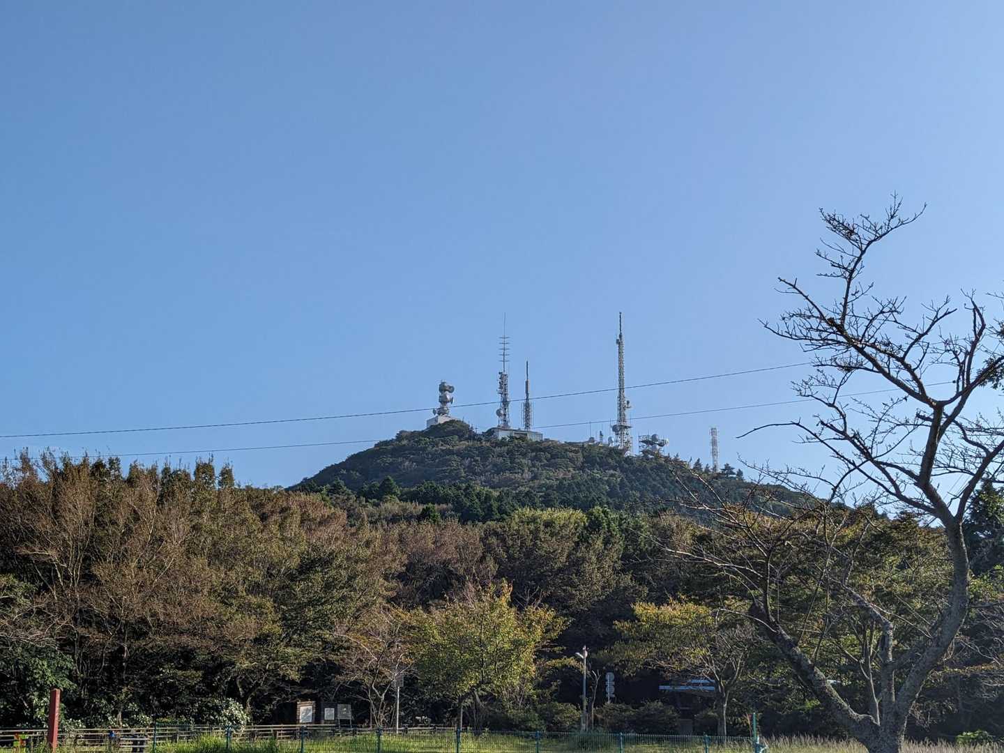 皿倉山頂。