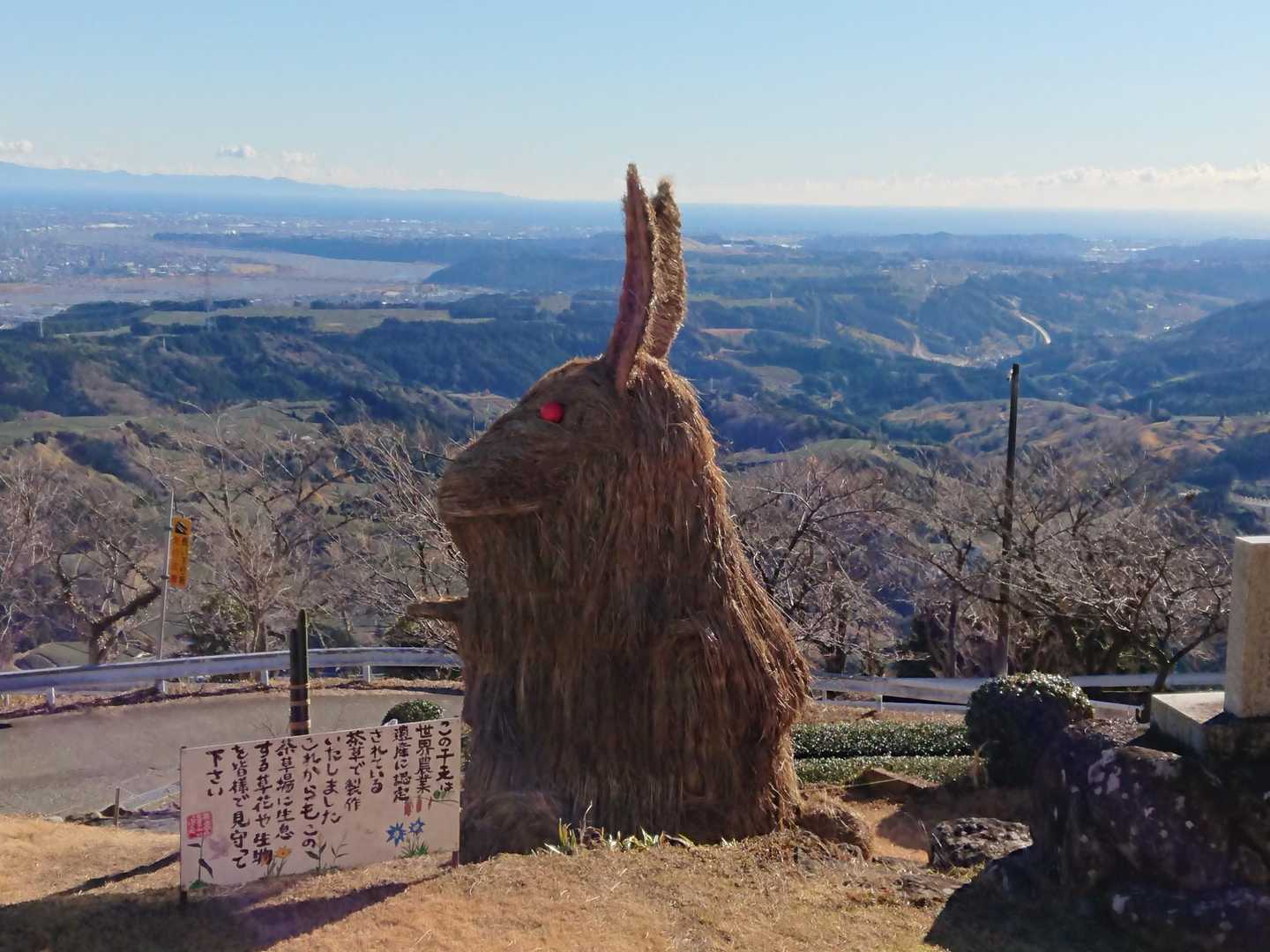 山頂の干支ウサギ🐰