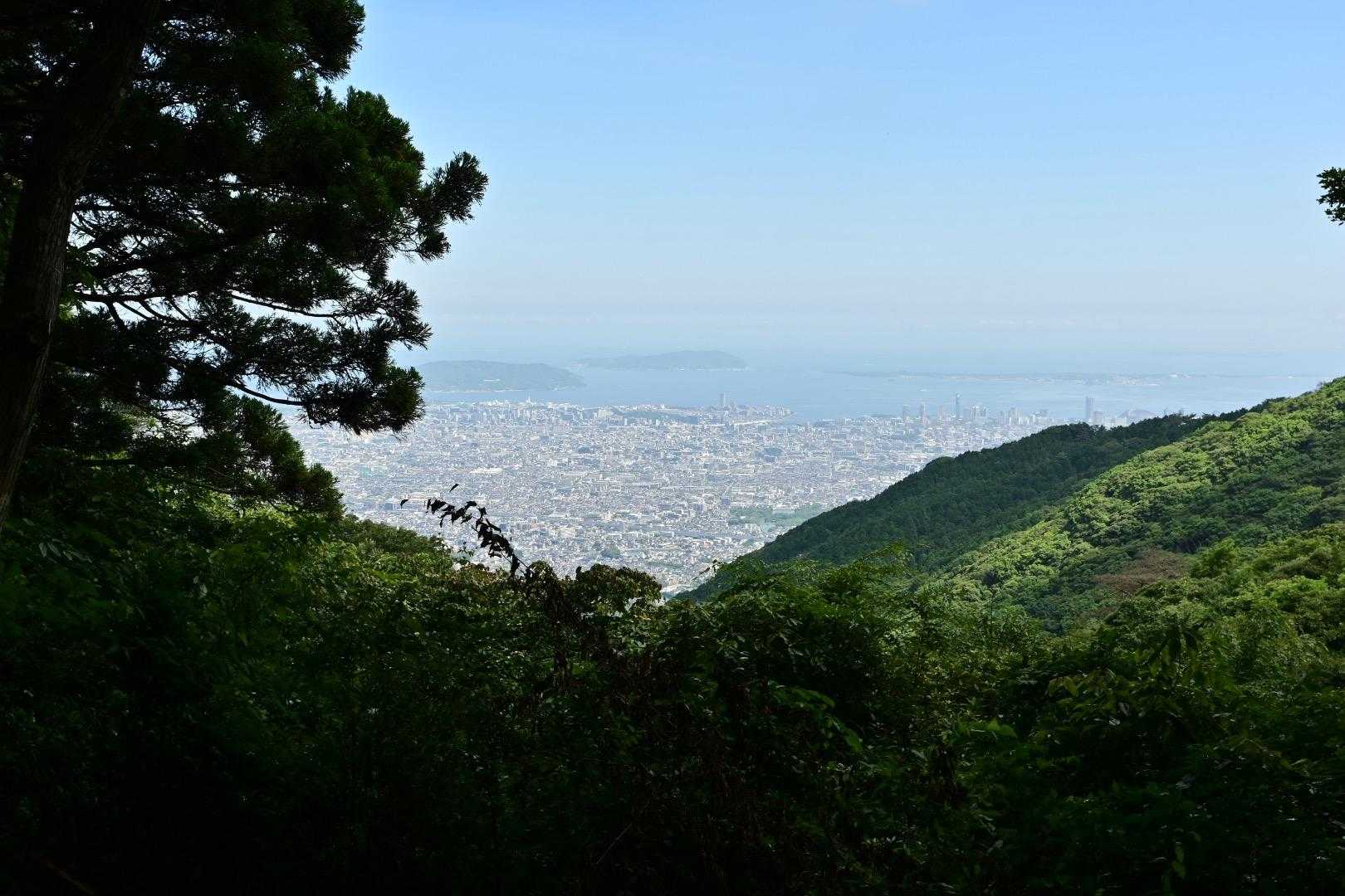 早良区、西区方向の景色です。