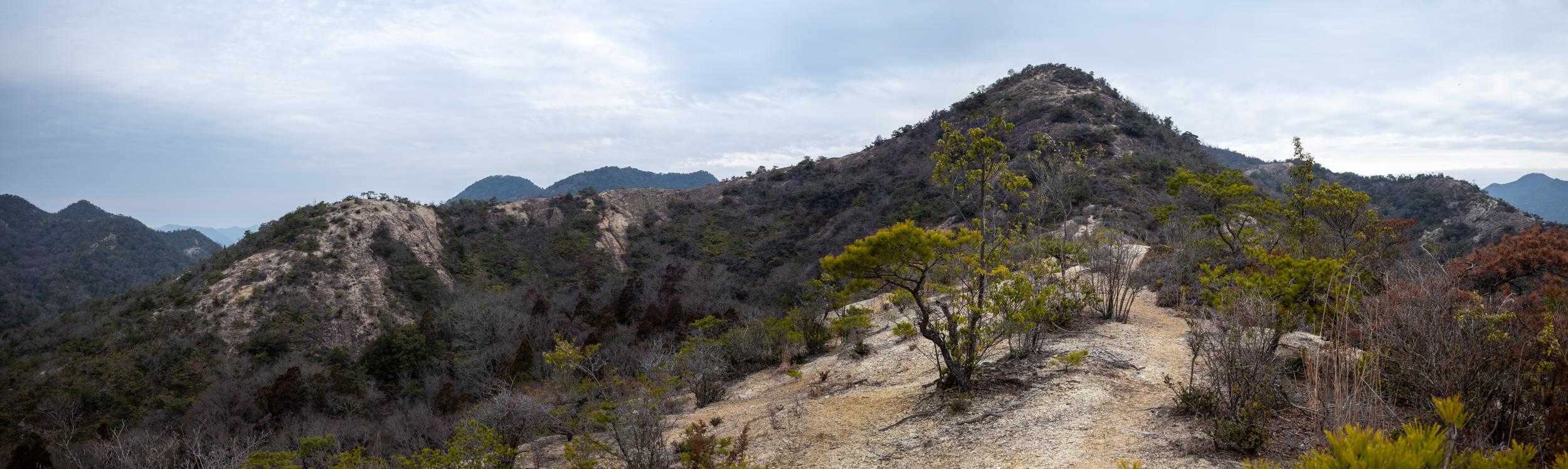これから登るお山、いい景色でしょ。
