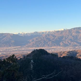 南アルプスと南アルプス市方面