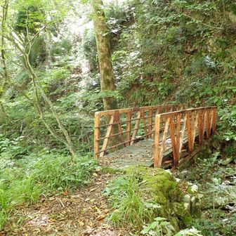 寂地峡に近づく程、幾つもの架け橋を渡ります