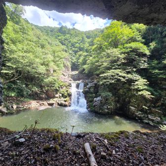三段滝に着いた