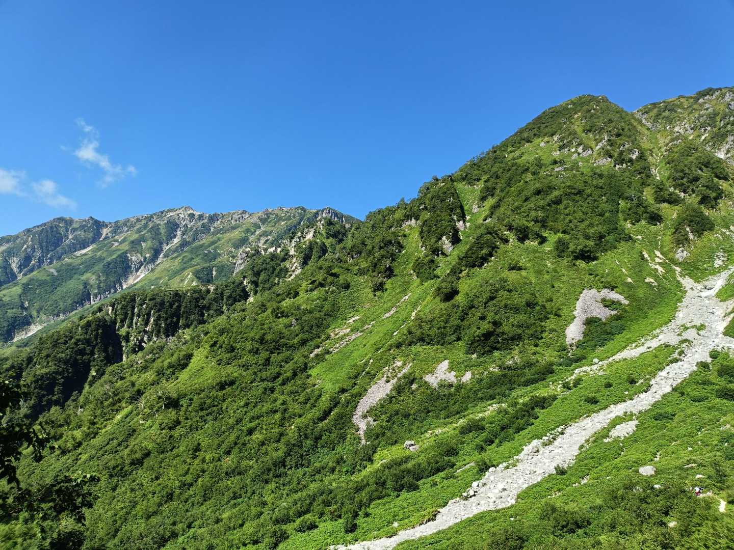 抜戸岳-秩父平-大ノマ岳-大ノマ乗越-弓折岳-弓折乗越-小 縦走コースの写真