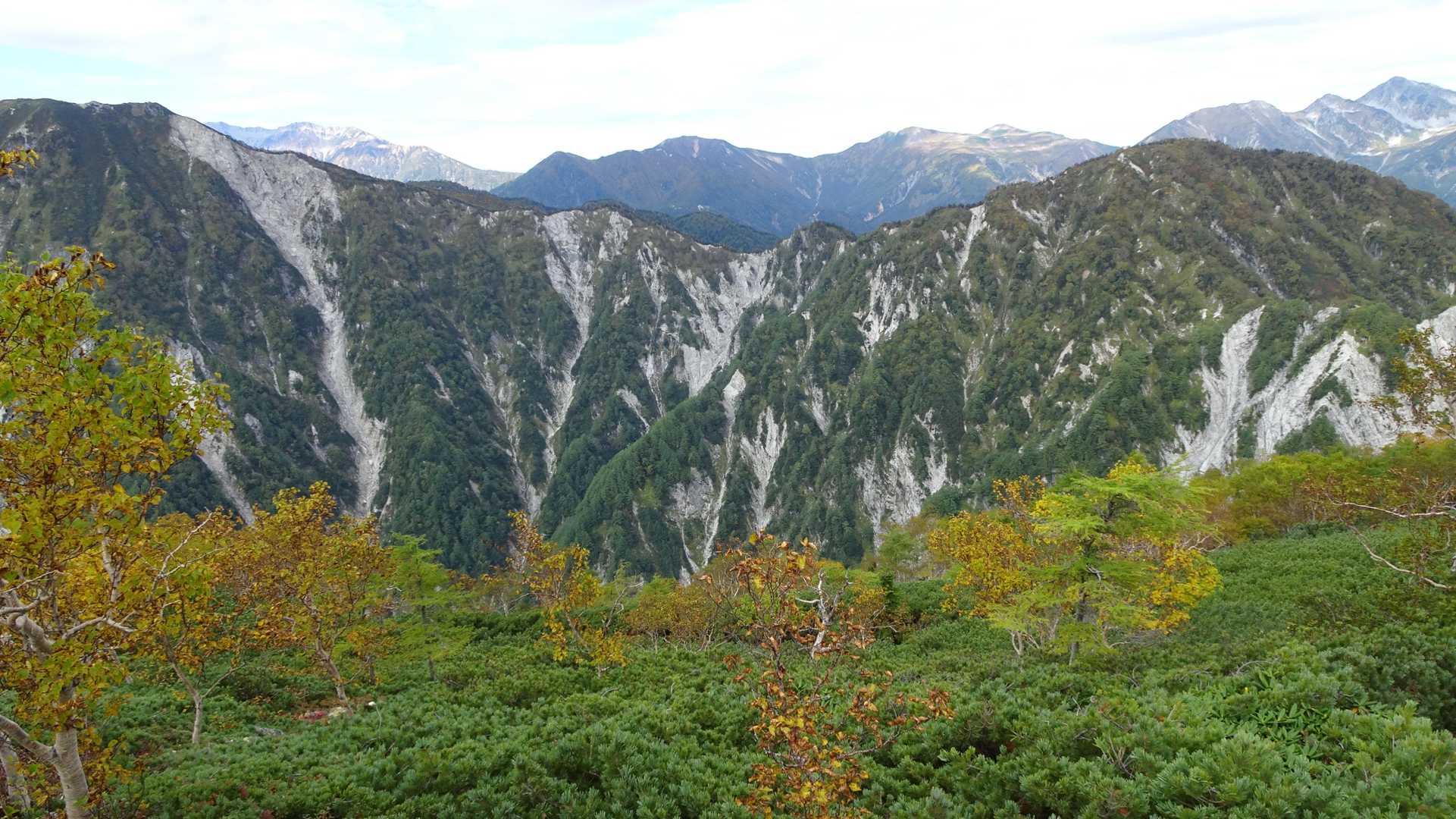 不動岳～船窪岳の稜線は危険だ