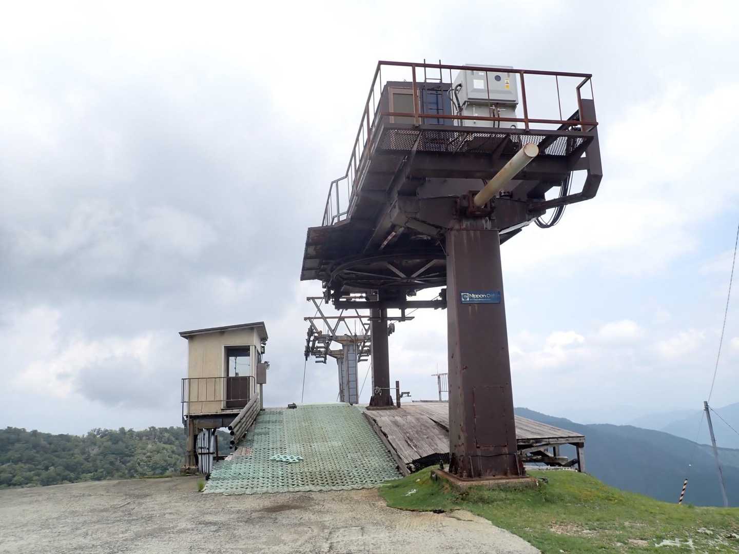 降りてスキー場