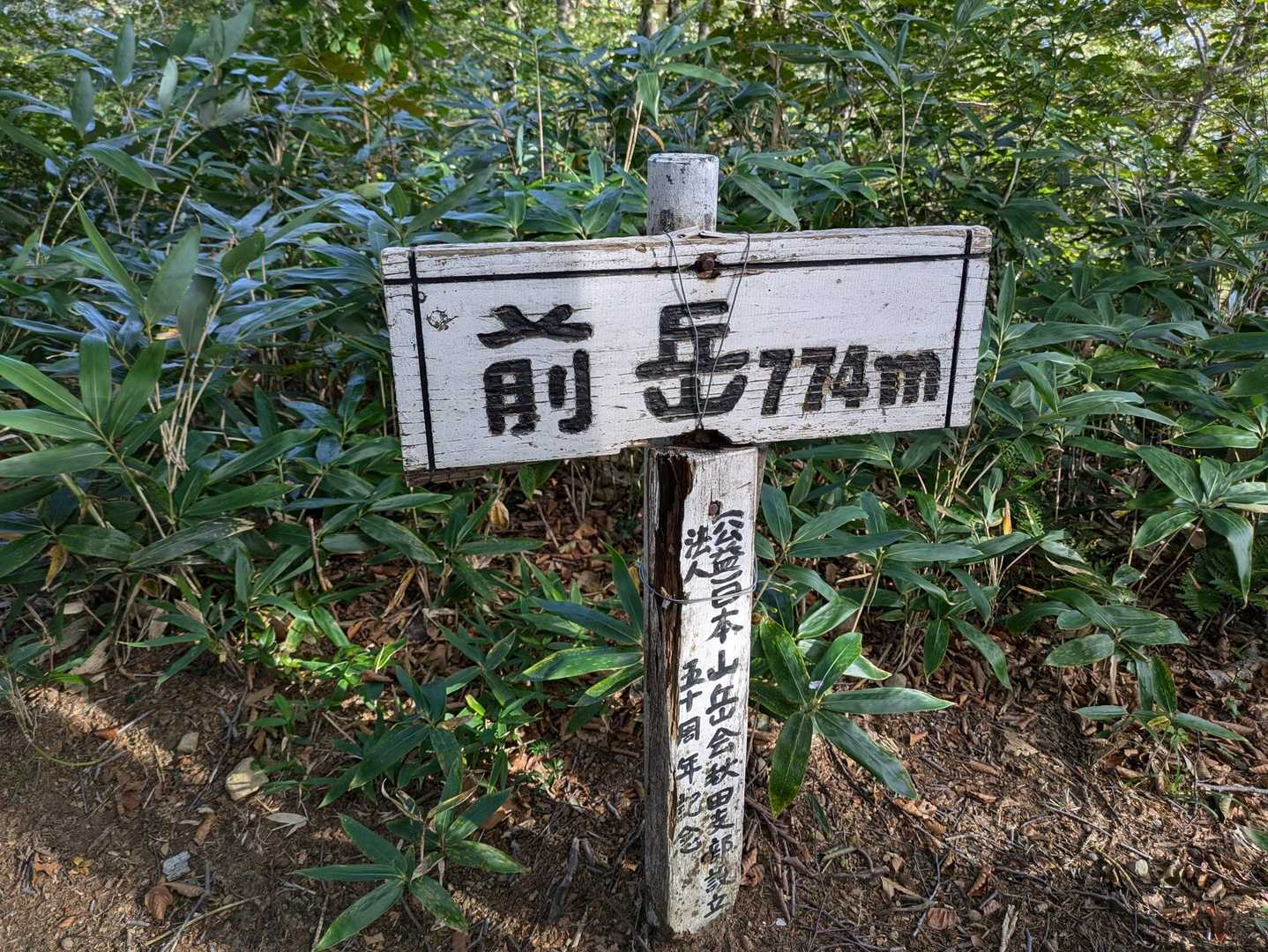 前岳到着