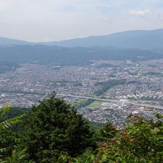 右奥が脊振山
左奥が九千部山