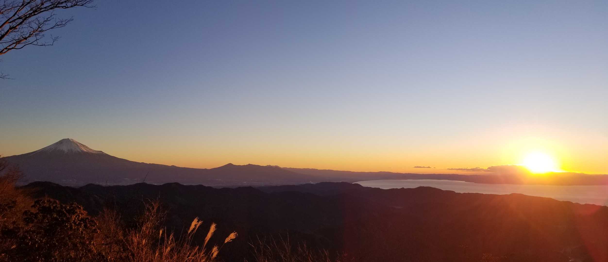 富士山と初日の出🗻🌄