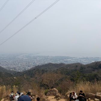風吹岩からの景色。