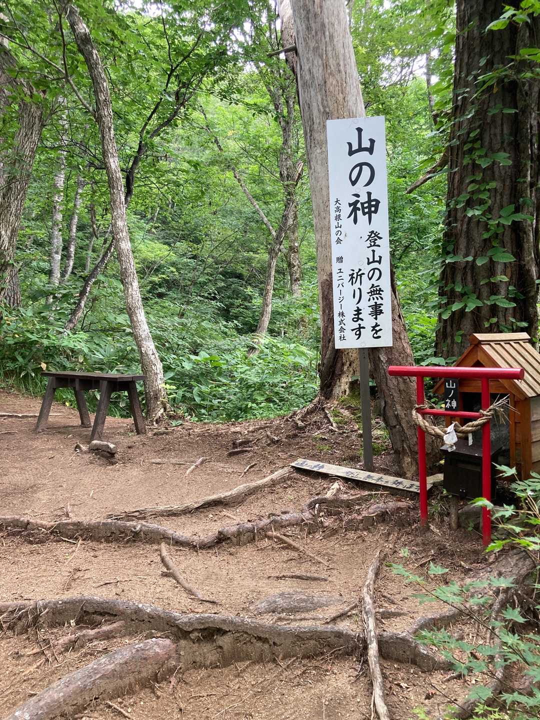 数分登ると山の神があったので参拝。