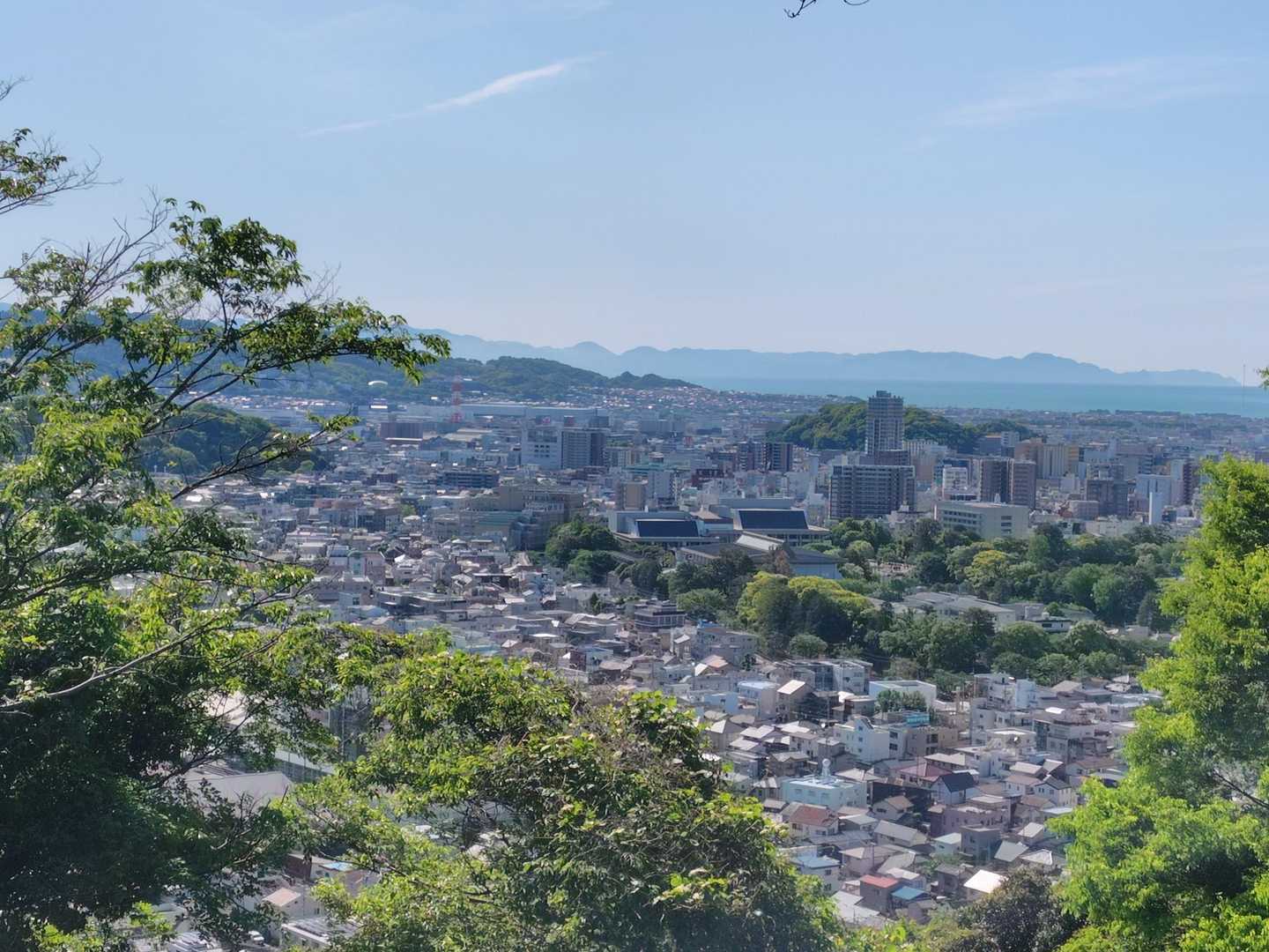 久能方面　伊豆半島も見えます😊
