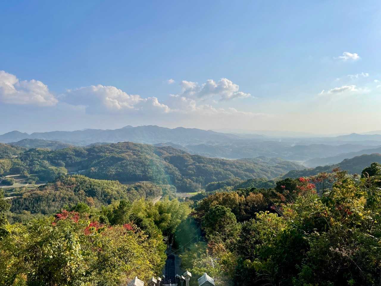 山頂お寺からの風景。。
(*´ω｀*)💞