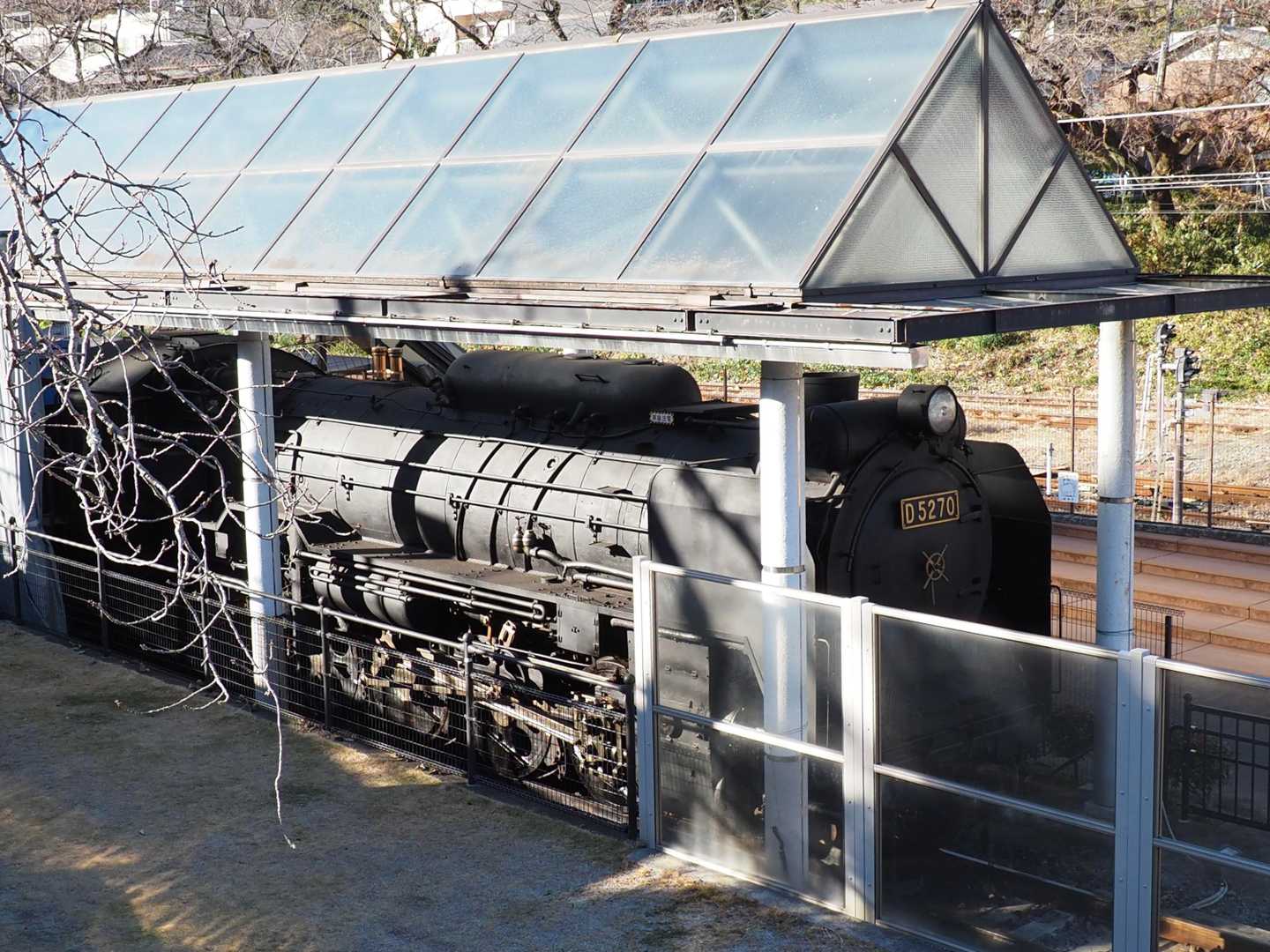 山北駅前にてSLの展示、この後小田原に移動して一杯やりました