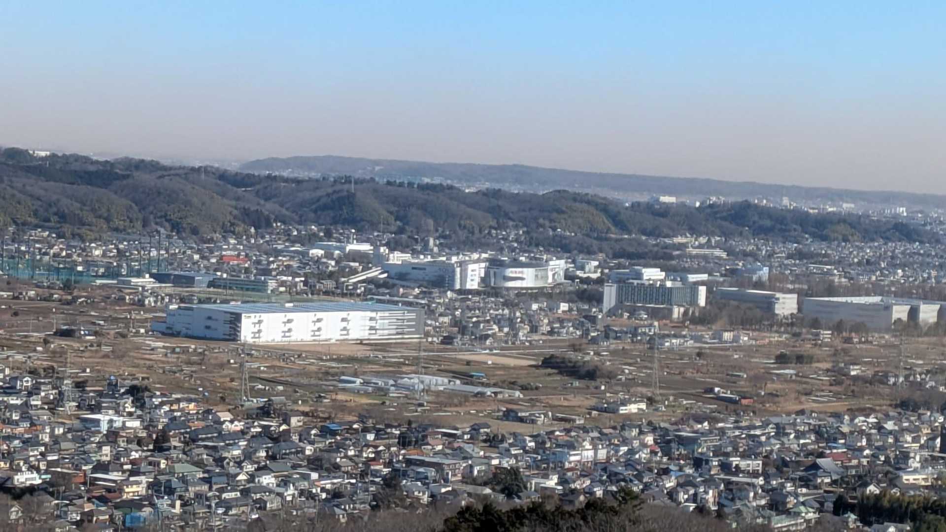 あきる野市がよく見えます。