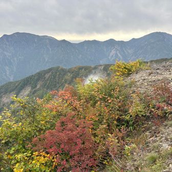 越後駒ヶ岳と中ノ岳。
