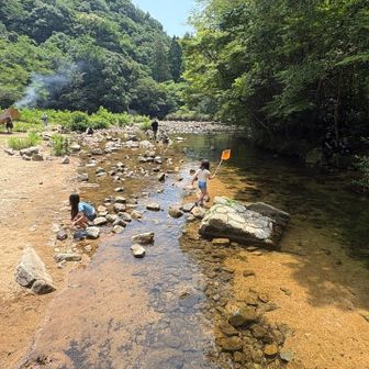 近くに駐車場があるみたいで、多くのファミリーで賑わってます