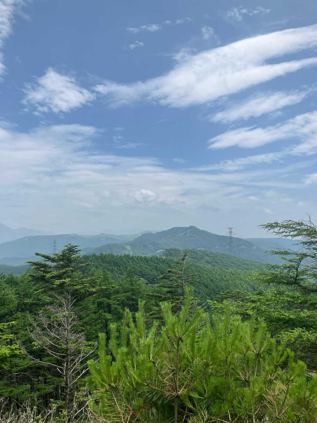 登山道からの眺望をパチリ👀