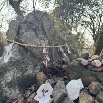 貝吹鳥屋　山頂には貝殻　