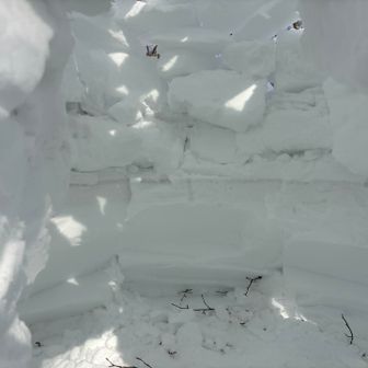 もう崩すから中に入ってもいいよ！って言われましたけど、遠慮させていただきましたわ
首つるー！って製作者様が雪洞から出てきたのを、わたくし見逃してなくてよ！


これ、雪洞じゃなく、イグルーって名前らしいですわ
たまたま製作者さまの記録見つけて知りましたわ(  ´ཫ`  )
