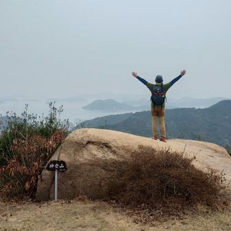 わーい＼(-o-)／霞んでるー😂