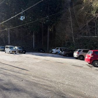 登山口有料🅿️沢山の方がすでに入山