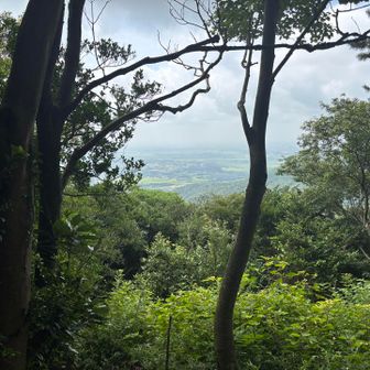 鬼越山山頂から霞ヶ浦方面