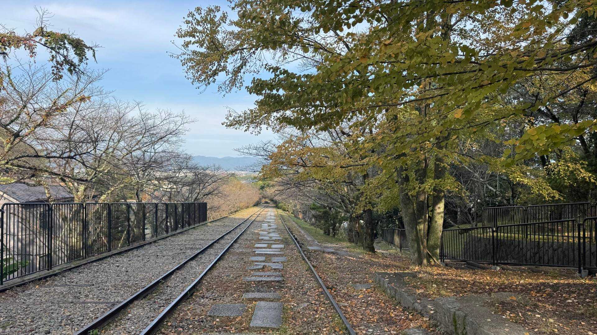 蹴上インクライン、線路跡