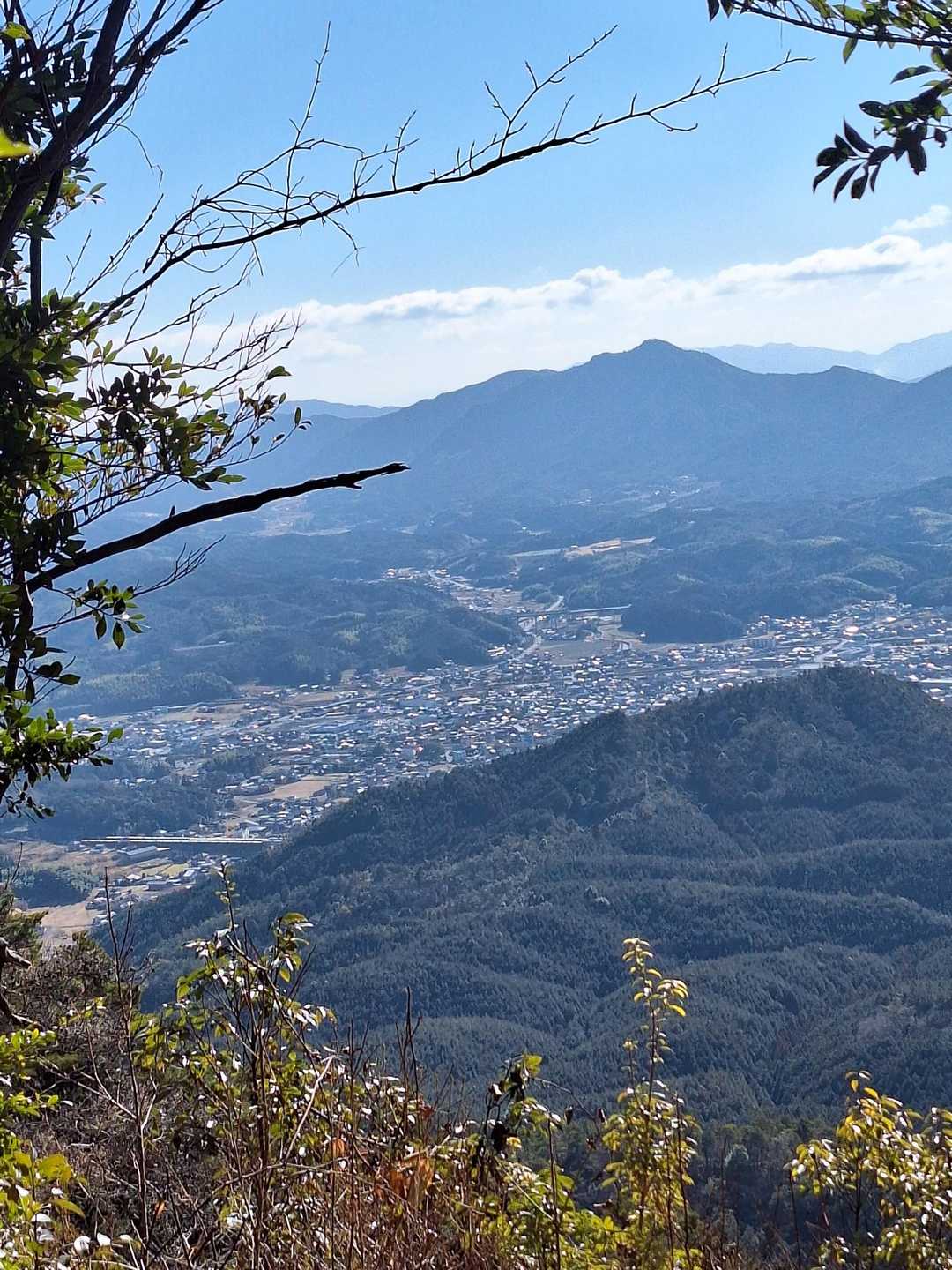 登山途中からの展望