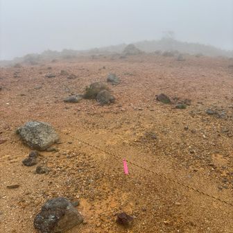 天候が安定してきたので、
当初の予定通り、このロープを超えて…
グレピの篭山に向かいます🧐