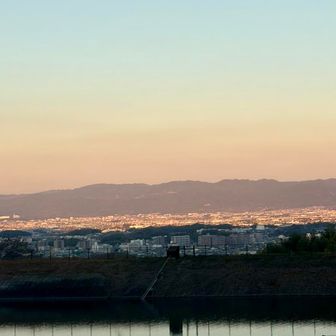 大池
夕焼け🌆の奈良盆地