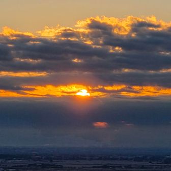 間に合いました～🌄