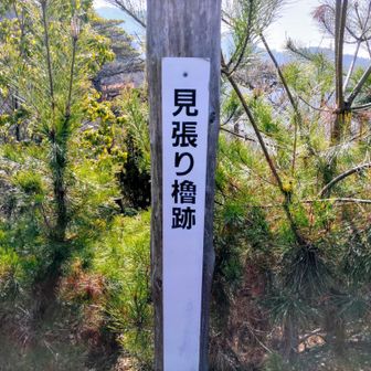 見張り櫓跡、通過
このあたりは西脇10山の黒田城址ですが、YAMAP認定ピークではありません🤣