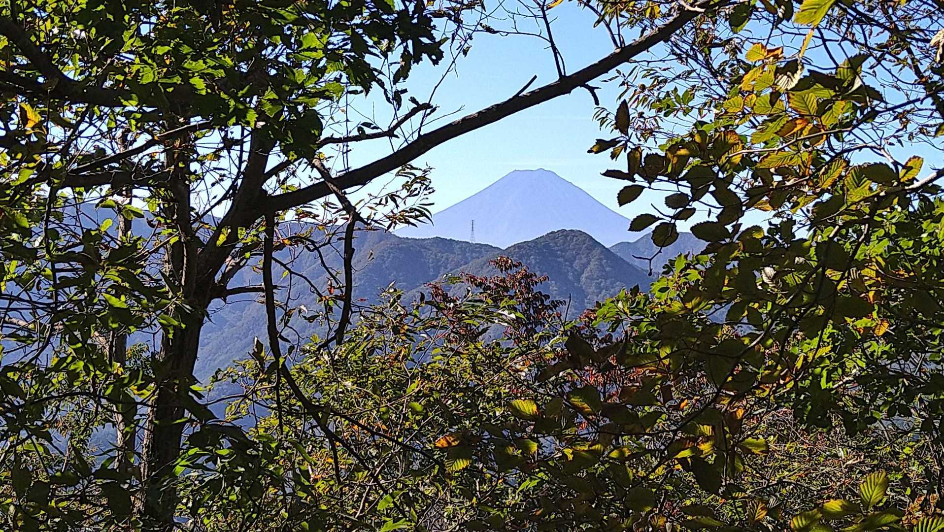 チラッと富士山😊
高度が高くなり、見えてきた😃