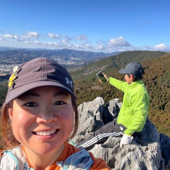 お互い自撮り中？笑
いい天気、いい空✨