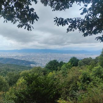 大文字山のてっぺん。