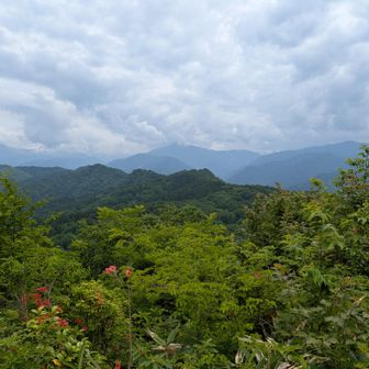 今日の眺望、雲が垂れ込めている。