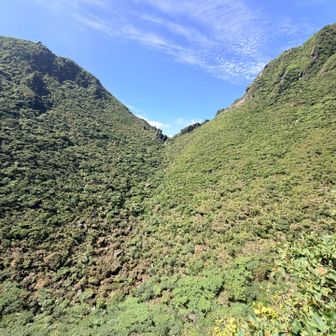 左に東峰、右に西峰