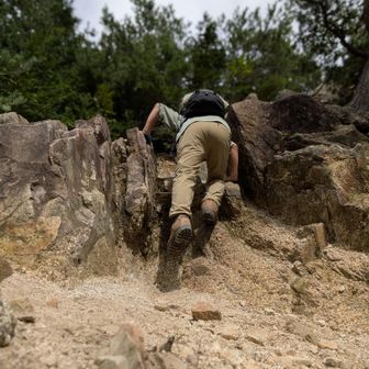 よじ登る