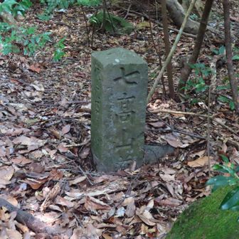 七高山道の碑、