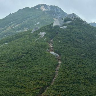 駒石から見た空木岳