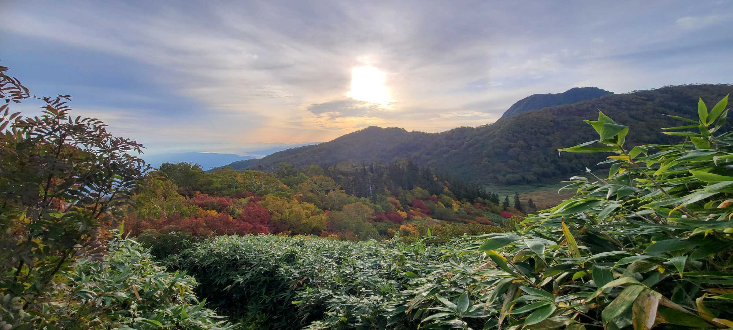 茶臼山-大倉乗越-妙高山 縦走コースの写真