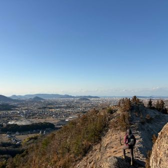ツーショット撮りたくなる稜線やった