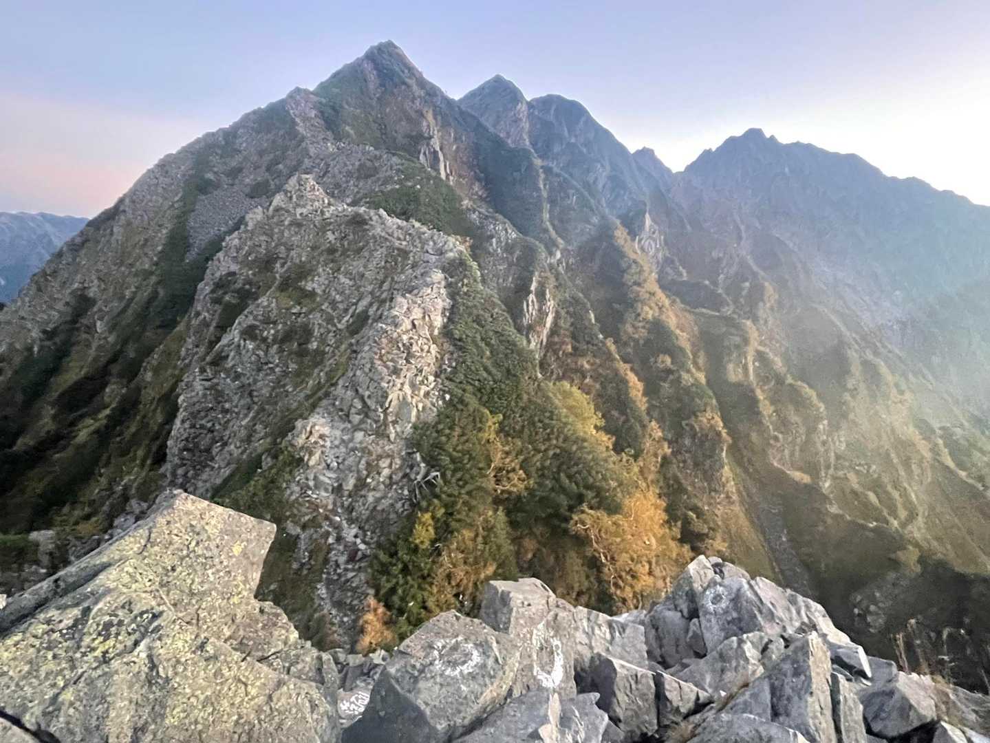 西穂丸山-西穂高岳-ジャンダルム 縦走コースの写真